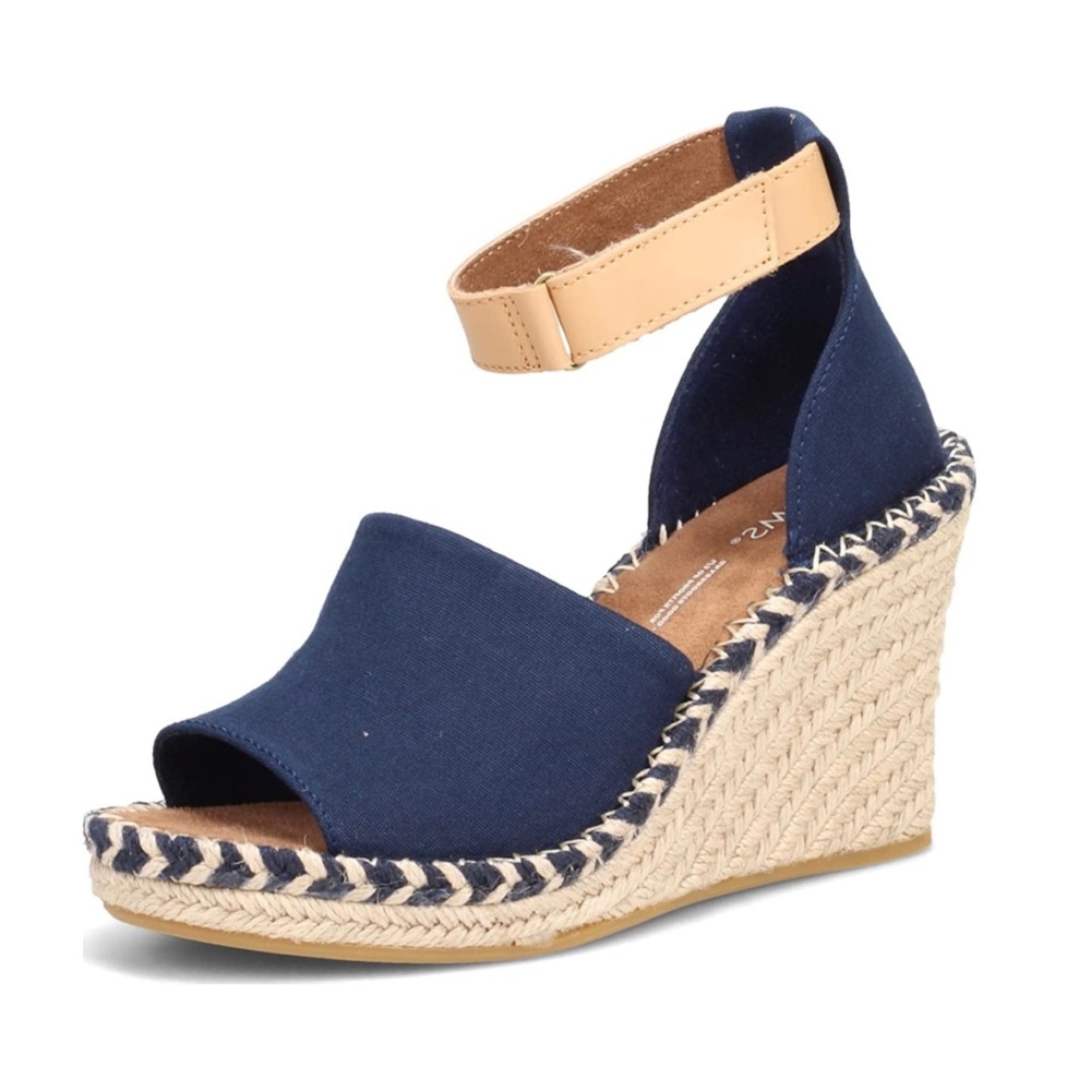 TOMS Marisol Wedge Sandals Size 8.5 NIB